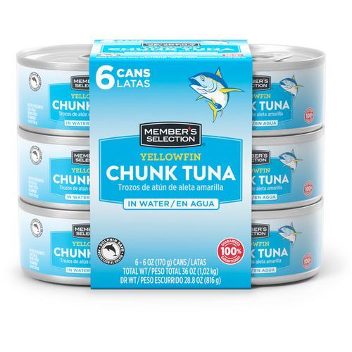 Member S Selection Yellowfin Chunk Tuna In Water 170 G 6 Oz 6 Units Aruba Travel Guide Delivery