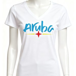 Aruba Brand V-Neck T-Shirt