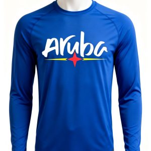 Aruba Brand Royal Blue Dry-Fit Long Sleeve