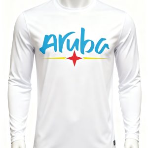Aruba Brand White Long Sleeve Dry-Fit